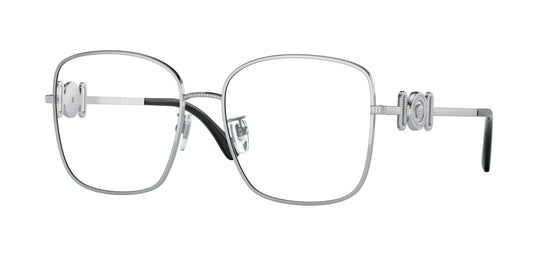 Versace VE1286D Square Eyeglasses  1000-Silver 56-145-17 - Color Map Silver