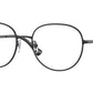 Versace VE1288 Oval Eyeglasses  1261-Matte Black 54-140-18 - Color Map Black