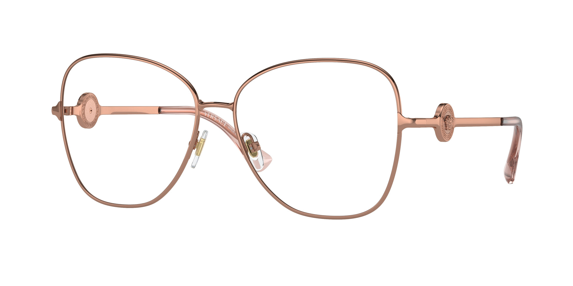 Versace VE1289 Butterfly Eyeglasses  1412-Rose Gold 57-140-14 - Color Map Gold