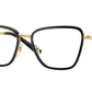 Versace VE1292 Butterfly Eyeglasses  1438-Black 54-140-17 - Color Map Black