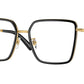 Versace VE1294D Butterfly Eyeglasses  1511-Black 55-140-17 - Color Map Black