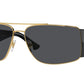 Versace VE2163 Rectangle Sunglasses  100287-Gold 63-135-15 - Color Map Gold