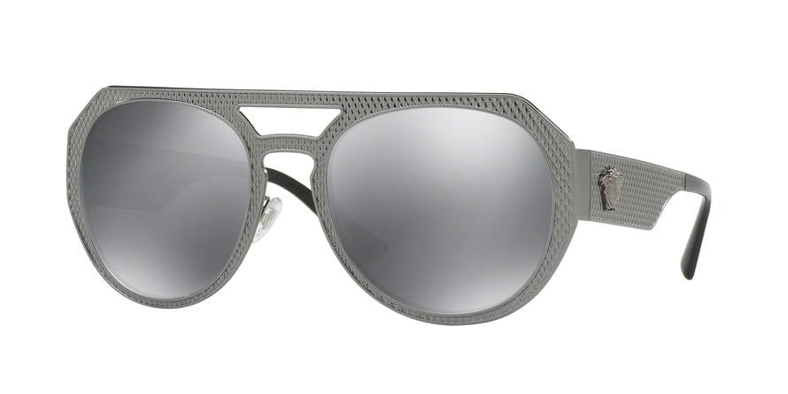 Versace VE2175 Round Sunglasses  10016G-GUNMETAL 60-17-140 - Color Map gunmetal