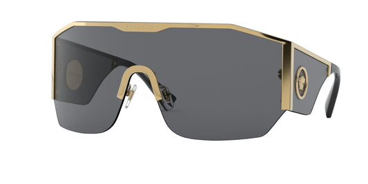 Versace VE2220 Irregular Sunglasses  100287-Gold 41-125-141 - Color Map Gold