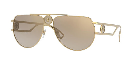 Versace VE2225 Pilot Sunglasses  10027I-Gold 60-140-15 - Color Map Gold