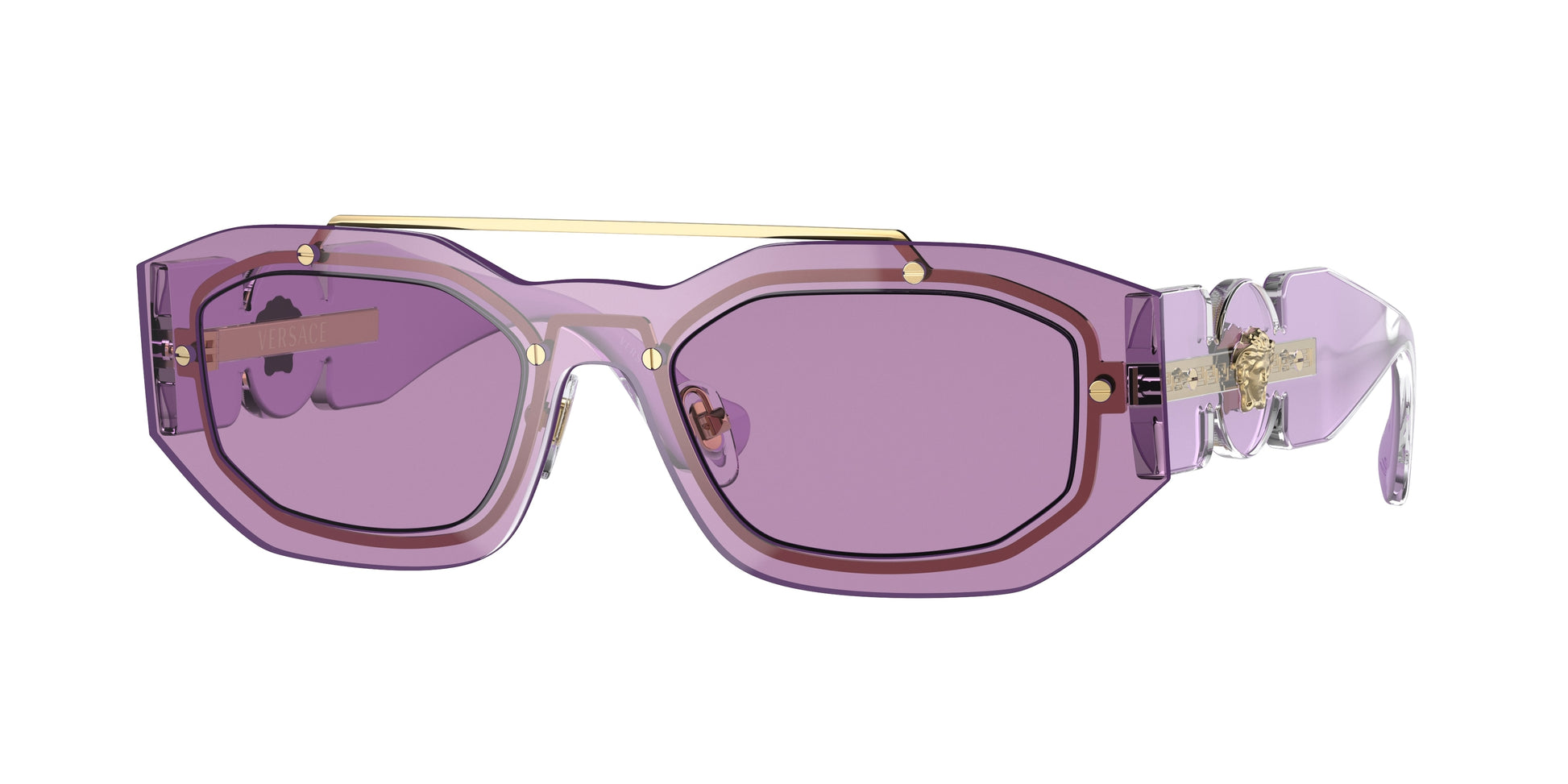 Versace VE2235 Irregular Sunglasses  100284-Violet 51-140-20 - Color Map Violet