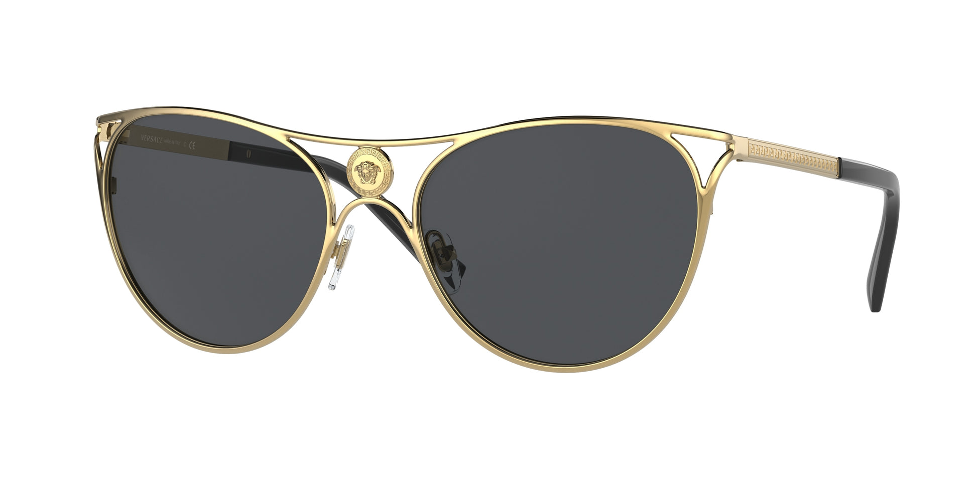 Versace VE2237 Cat Eye Sunglasses  100287-Gold 57-140-19 - Color Map Gold