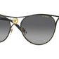 Versace VE2237 Cat Eye Sunglasses  1433T3-Black/Gold 57-140-19 - Color Map Black
