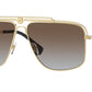 Versace VE2242 Rectangle Sunglasses  100289-Gold 61-145-13 - Color Map Gold