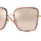 Versace VE2247D Square Sunglasses  14837I-Transparent Pink 57-145-19 - Color Map Pink