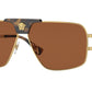 Versace VE2251 Pillow Sunglasses  147073-Gold 63-145-12 - Color Map Gold