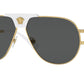 Versace VE2252 Pilot Sunglasses  147187-Gold 63-145-12 - Color Map Gold