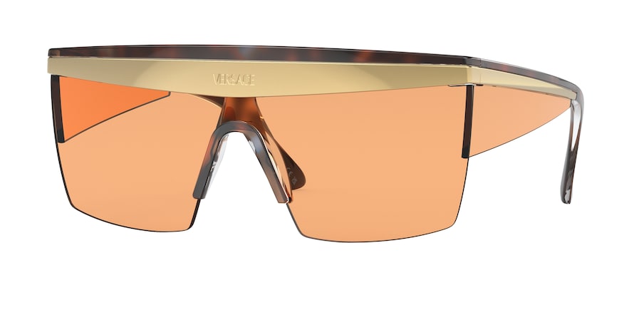 Versace VE2254 Rectangle Sunglasses  100274-HAVANA 44-144-155 - Color Map havana