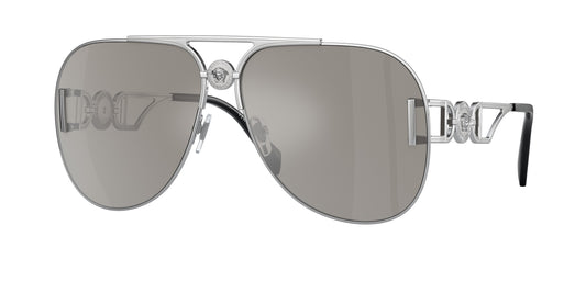 Versace VE2255 Pilot Sunglasses  10006G-Silver 63-145-13 - Color Map Silver