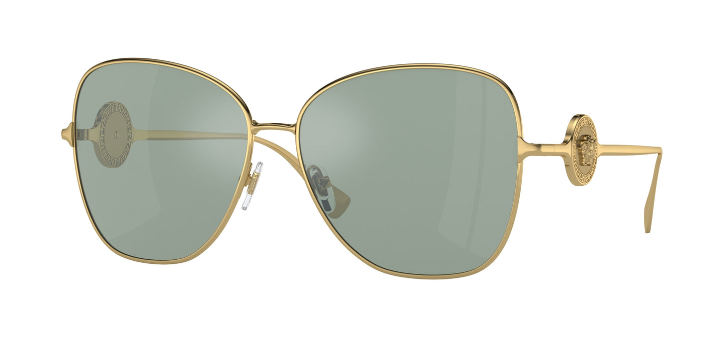 Versace VE2256 Butterfly Sunglasses  10029C-Gold 60-140-14 - Color Map Gold