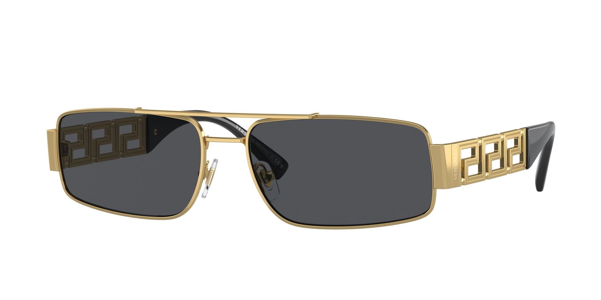 Versace VE2257 Rectangle Sunglasses  100287-Gold 60-145-16 - Color Map Gold