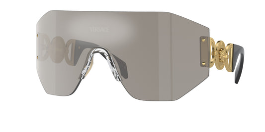Versace VE2258 Irregular Sunglasses  10026G-Grey Mirror Silver 0-125-145 - Color Map Grey