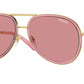 Versace VE2260 Pilot Sunglasses  100284-Pink Transparent 60-140-16 - Color Map Pink