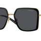 Versace VE2261 Square Sunglasses  100287-Black 56-140-18 - Color Map Black