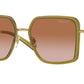Versace VE2261 Square Sunglasses  150913-Green Transparent 56-140-18 - Color Map Green