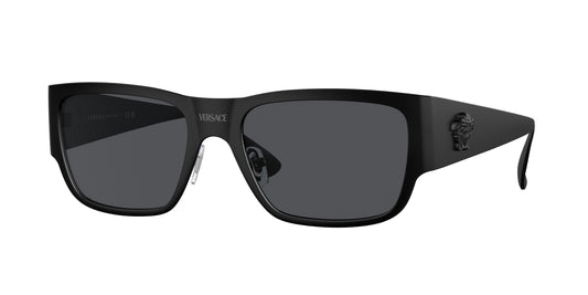 Versace VE2262 Square Sunglasses  126187-Matte Black 56-140-18 - Color Map Black