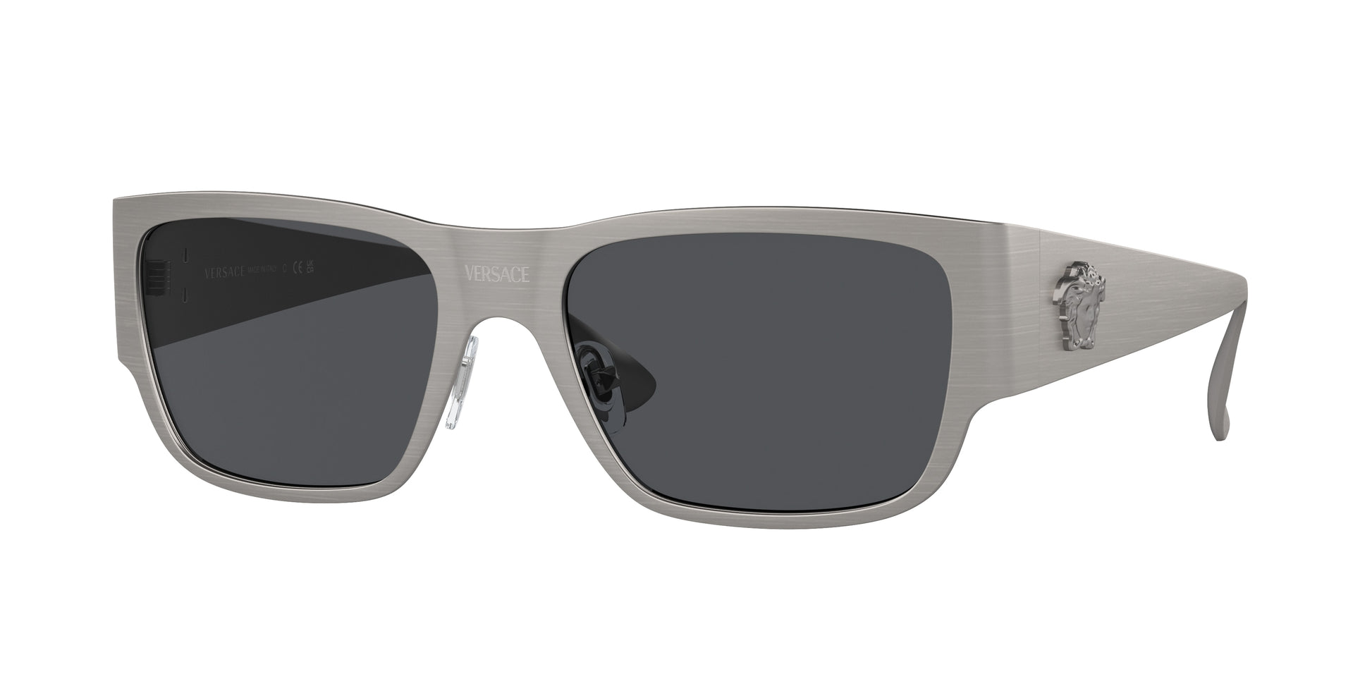 Versace VE2262 Square Sunglasses  126287-Gunmetal 56-140-18 - Color Map Grey