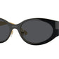 Versace VE2263 Oval Sunglasses  143387-Black 56-140-18 - Color Map Black