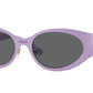 Versace VE2263 Oval Sunglasses  150287-Violet 56-140-18 - Color Map Violet
