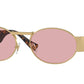 Versace VE2264 Oval Sunglasses  100284-Matte Gold 56-140-18 - Color Map Gold