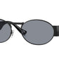Versace VE2264 Oval Sunglasses  1261/1-Matte Black 56-140-18 - Color Map Black