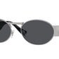 Versace VE2264 Oval Sunglasses  151387-Silver 56-140-18 - Color Map Silver