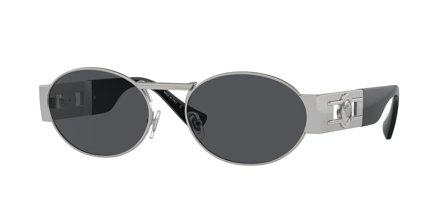 Versace VE2264 Oval Sunglasses  151387-Silver 56-140-18 - Color Map Silver