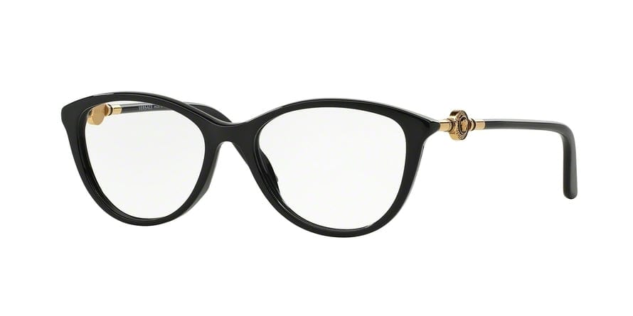 Versace VE3175 Phantos Eyeglasses  GB1-BLACK 54-16-140 - Color Map black