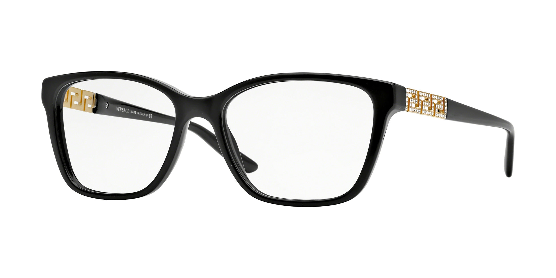 Versace VE3192B Butterfly Eyeglasses  GB1-Black 54-140-16 - Color Map Black