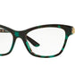 Versace VE3214 Cat Eye Eyeglasses  5076-GREEN HAVANA 54-16-140 - Color Map green