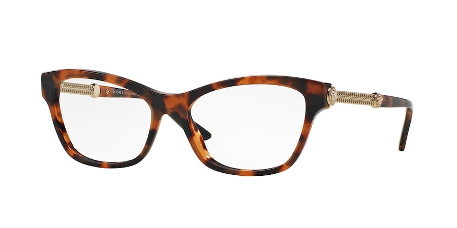 Versace VE3214 Cat Eye Eyeglasses  944-HAVANA 54-16-140 - Color Map brown