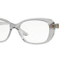 Versace VE3234B Rectangle Eyeglasses  593-TRANSPARENT GRAY 51-16-140 - Color Map grey