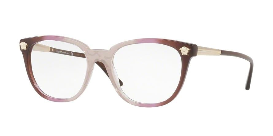 Versace VE3242 Irregular Eyeglasses  5229-VIOLET TRANSP GRAD BROWN 54-18-140 - Color Map violet
