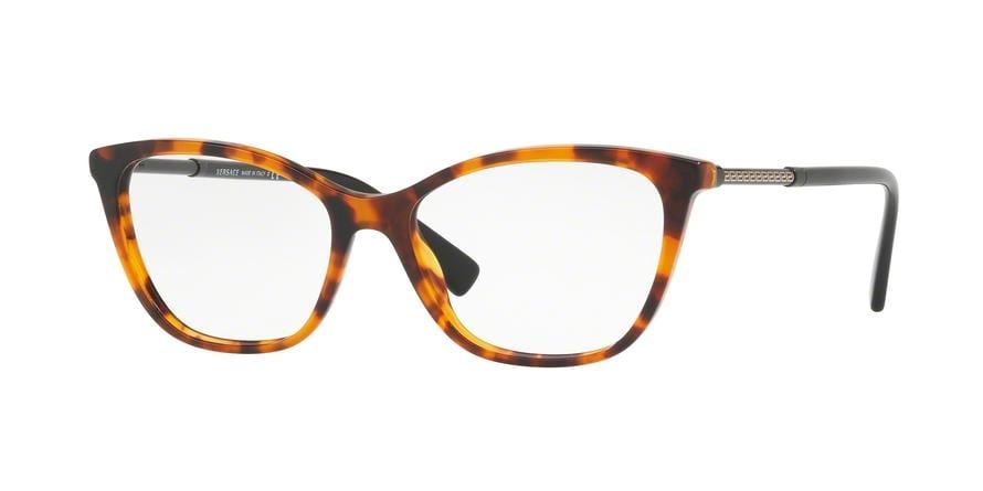 Versace VE3248A Cat Eye Eyeglasses  5074-HAVANA 54-16-140 - Color Map brown