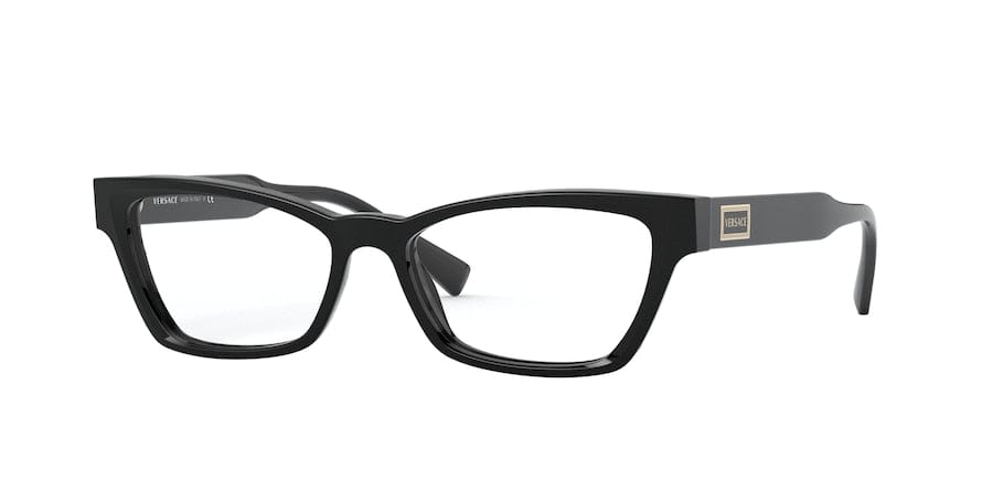 Versace VE3275 Cat Eye Eyeglasses  GB1-BLACK 53-15-140 - Color Map black
