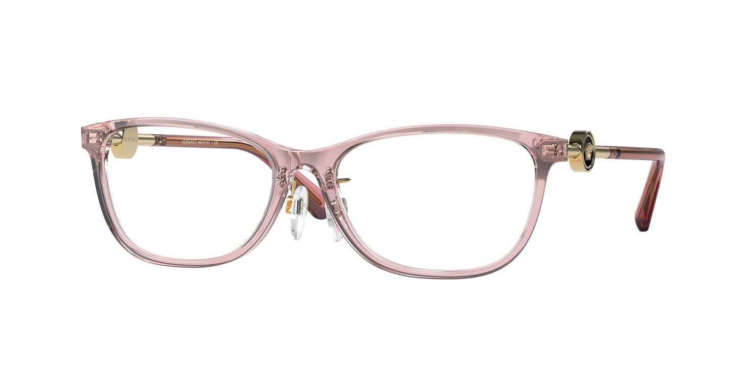 Versace VE3297D Phantos Eyeglasses  5322-Transparent Pink 55-140-16 - Color Map Pink