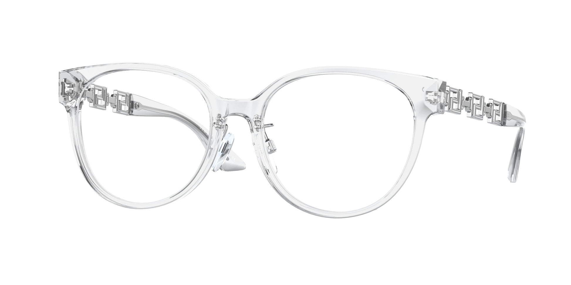 Versace VE3302D Phantos Eyeglasses  148-Crystal 54-140-17 - Color Map White