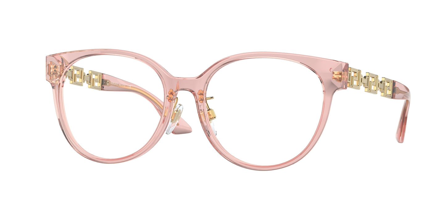 Versace VE3302D Phantos Eyeglasses  5322-Transparent Pink 54-140-17 - Color Map Pink