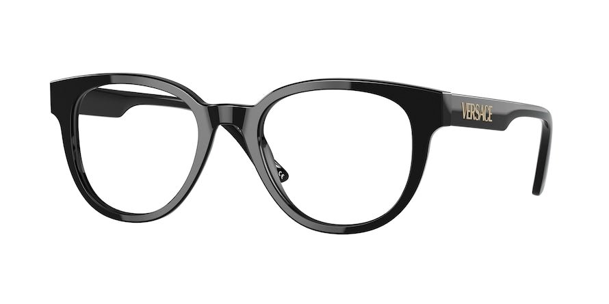Versace VE3317F Pillow Eyeglasses  GB1-BLACK 51-20-145 - Color Map black