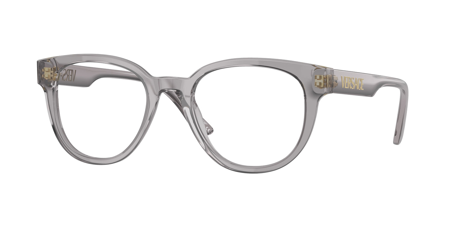 Versace VE3317 Pillow Eyeglasses  593-Transparent Grey 49-145-20 - Color Map Grey