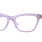 Versace VE3318 Pillow Eyeglasses  5353-Transparent Violet 54-140-17 - Color Map Violet
