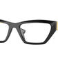 Versace VE3327U Irregular Eyeglasses  GB1-Black 55-145-18 - Color Map Black