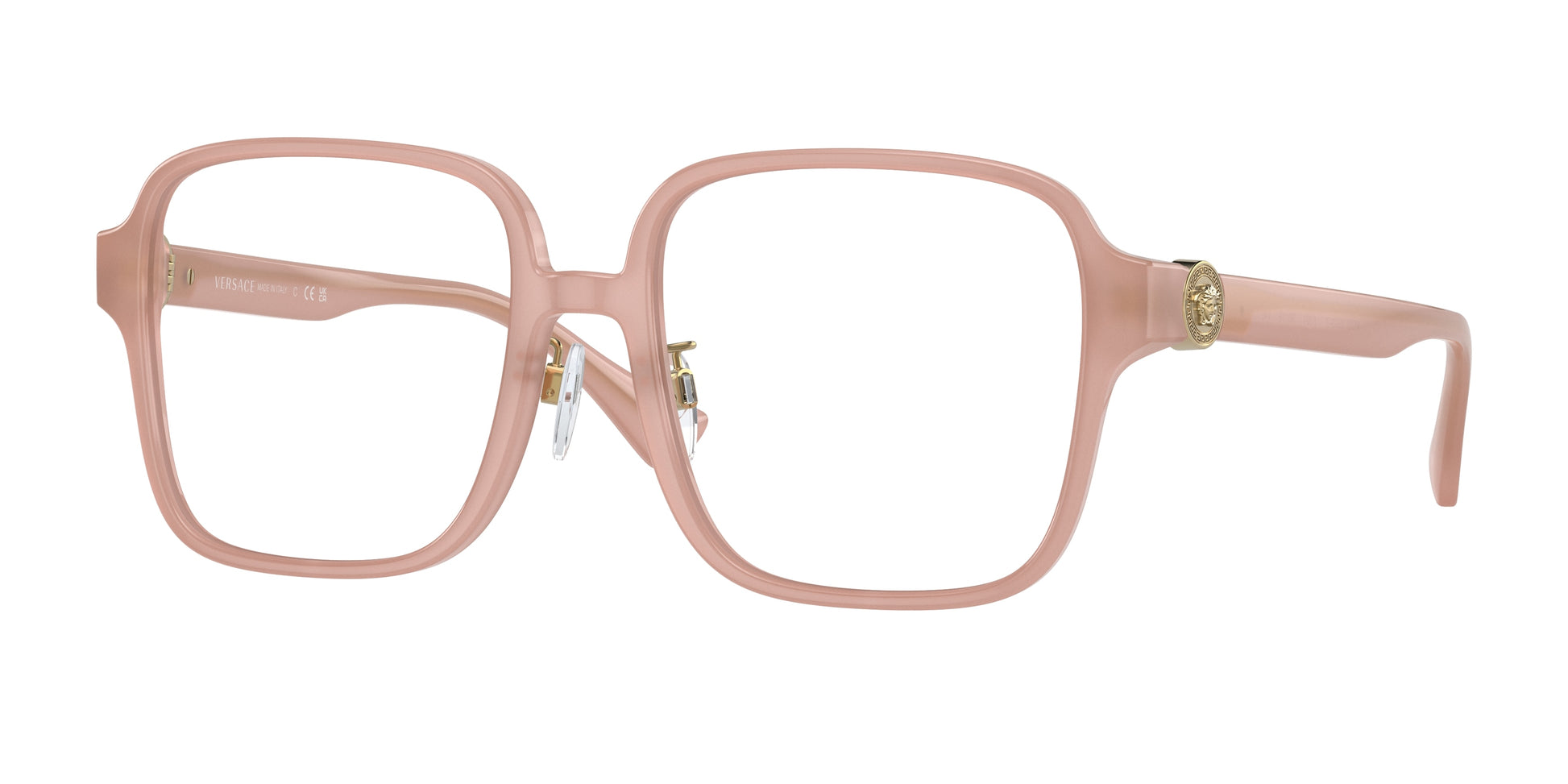 Versace VE3333D Square Eyeglasses  5394-Opal Pink 56-145-18 - Color Map Pink