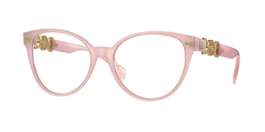 Versace VE3334F Cat Eye Eyeglasses  5402-Opal Pink 55-140-17 - Color Map Pink
