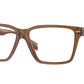 Versace VE3335 Rectangle Eyeglasses  5028-Transparent Brown 56-140-14 - Color Map Brown
